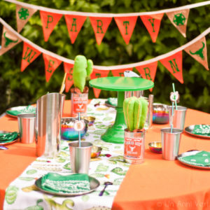 Anniversaire western décoration de table