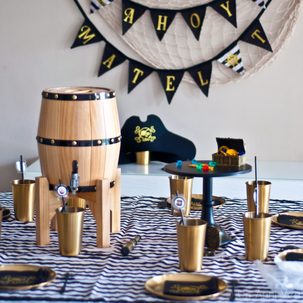 Anniversaire Pirate décoration de table