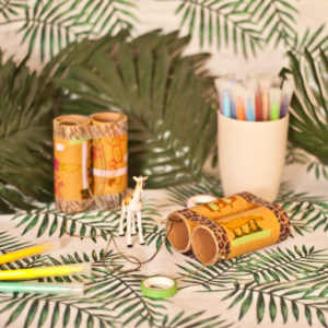 Activité manuelle - Anniversaire safari zéro déchet