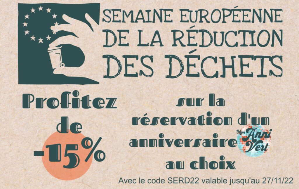 Semaine européenne de la réduction des déchets : code promo