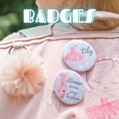 Badges d'anniversaire cadeau invités épingle aimant mirroir