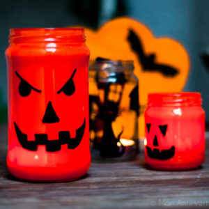 Déco d'halloween zéro déchet : réalisez vos bougeoirs avec des pots en verre