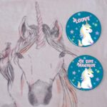 Badges d'anniversaire épingle, aimant ou miroir