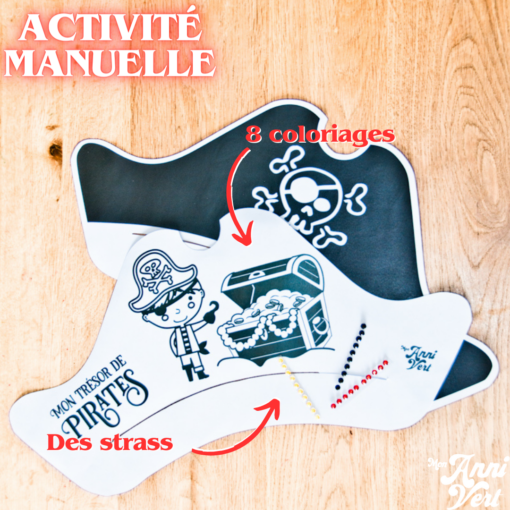 Activité manuelle Pirate en papier