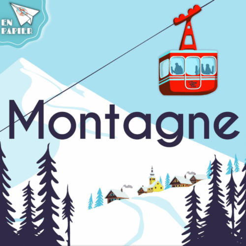 À la montagne en papier