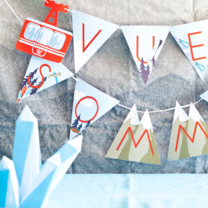 Fanions anniversaire Montagne