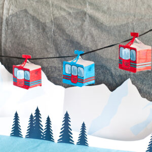 Décor de l'anniversaire Montagne