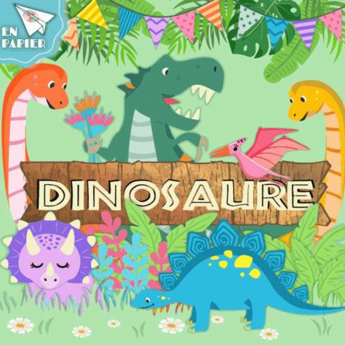 Dinosaure en papier
