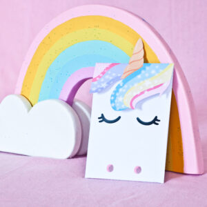 Enveloppe pour l'invitation Licorne : PDF gratuit