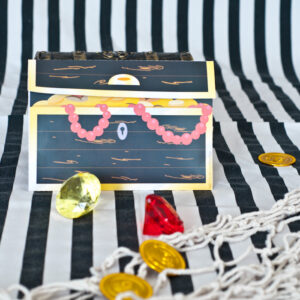 Enveloppe pour l'invitation Pirate coffre au trésor