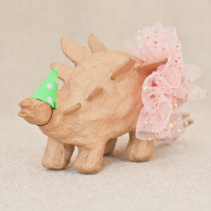 Dinosaures de fête : tutu et chapeaux pointus