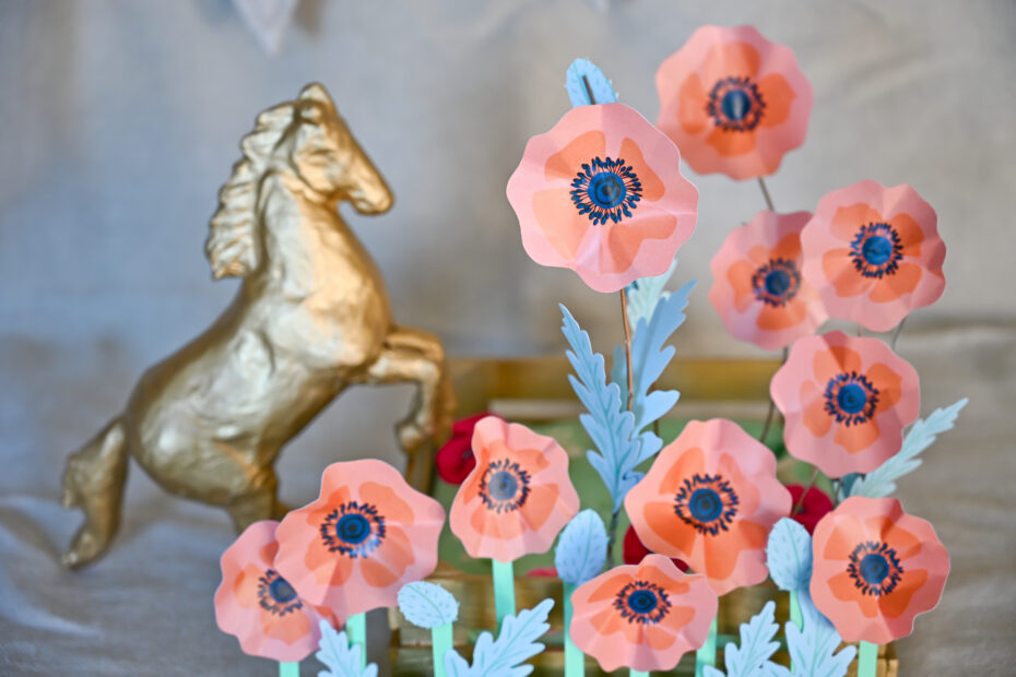 bouquet de fleurs champêtres en papier DIY