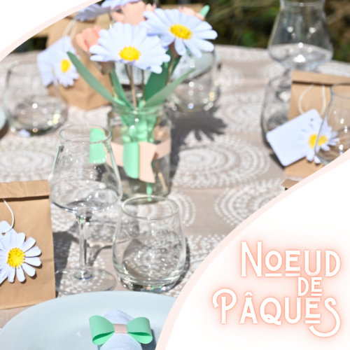 Déco de table de Pâques : la collection Nœud de Pâques en papier DIY