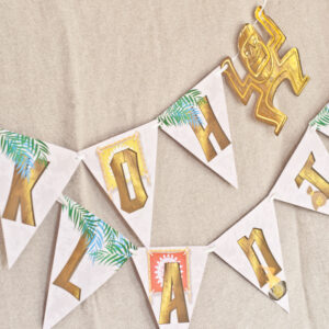 Décos d'anniversaire Koh Lanta : les fanions