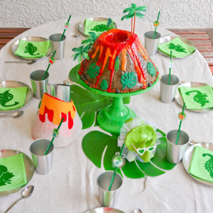 Déco anniversaire dinosaure facile et zéro déchet