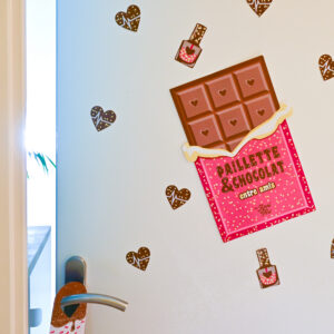 Déco porte de la chambre soirée pyjama