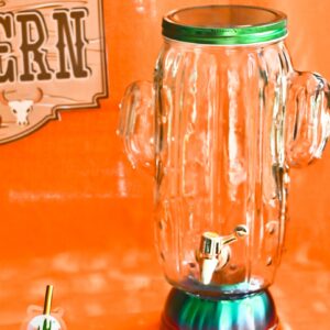 Déco d'anniversai Western distributeur à boisson cactus