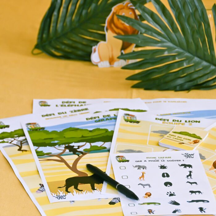Chasse au trésor Safari animaux savane sans préparation
