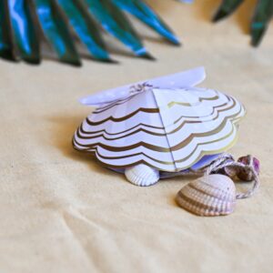 Déco Koh Lanta DIY en papier : le coquillage 3D