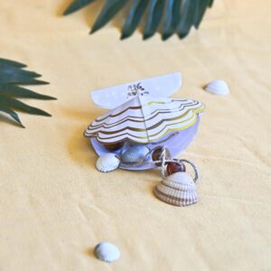 DIY collier d'immunité caché dans coquillage 3D en papier jeu Koh Lanta